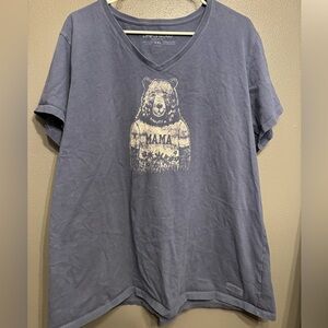 Life Is Good Mama Bear Crusher Tee